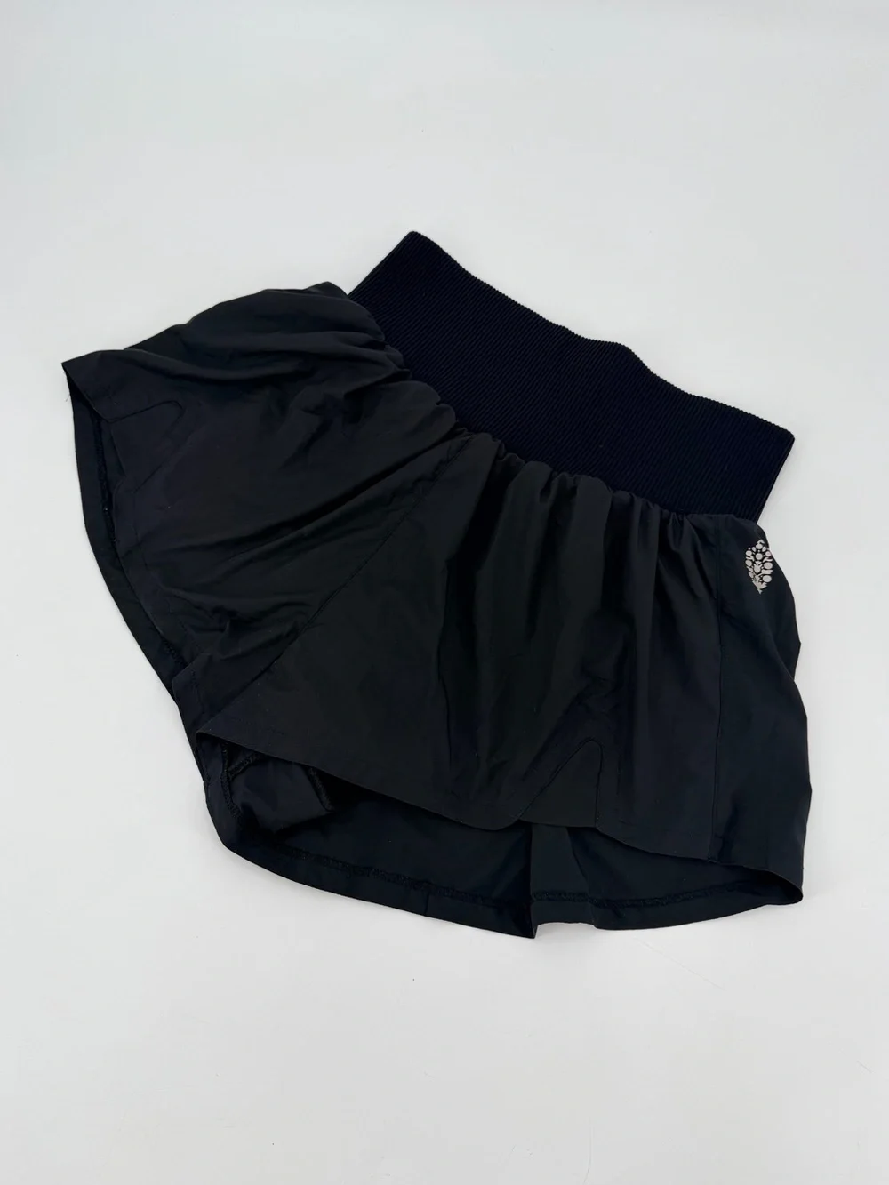 Free People FP Movement Black Carpe Diem Athletic Shorts Large